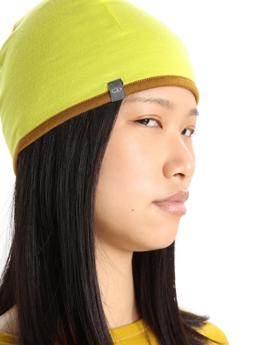 Shine / Clove Women's Icebreaker Unisex Merino Pocket Beanie Hats | USA 1485DFMN